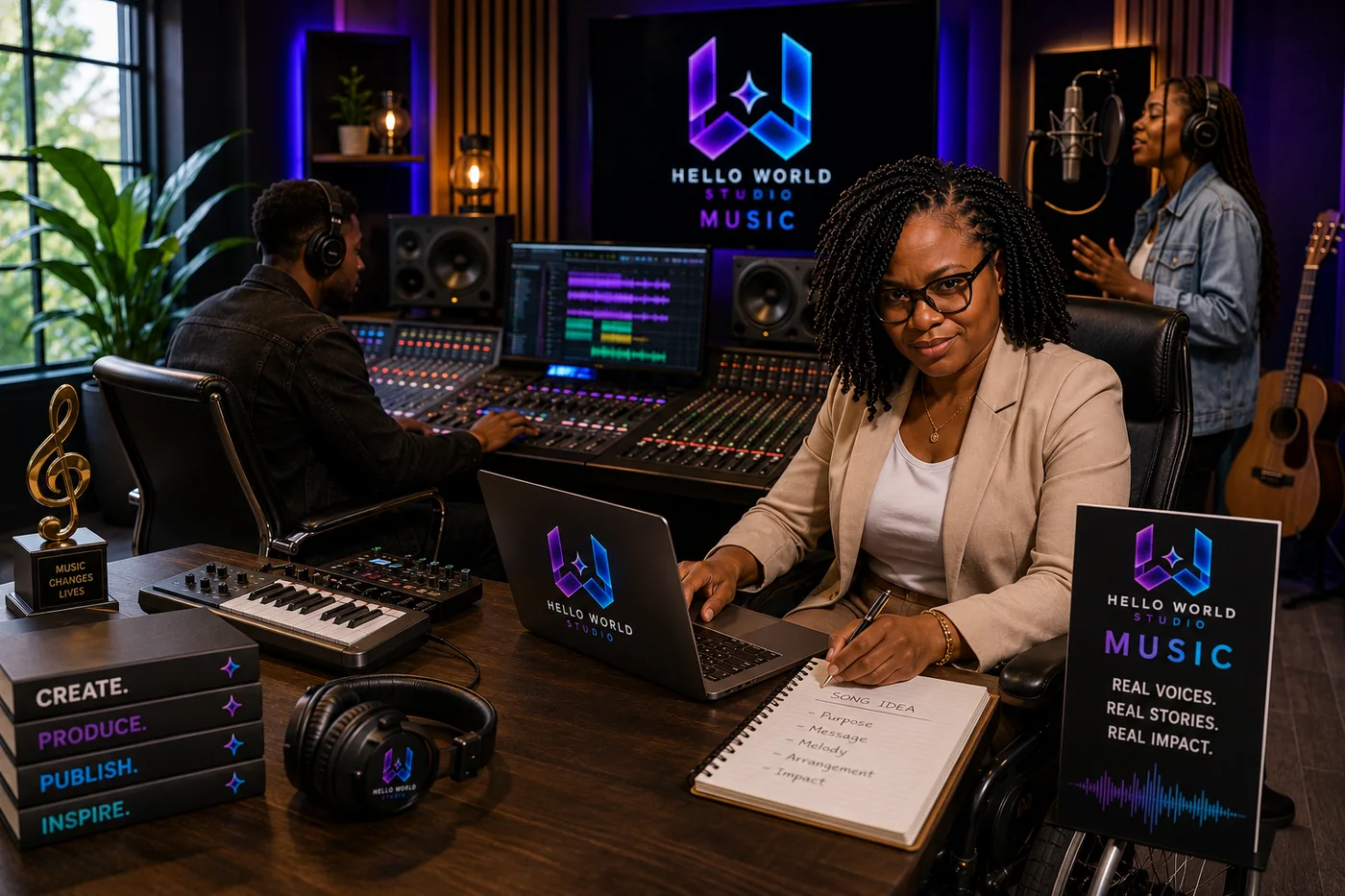 Hello World Studio music production session